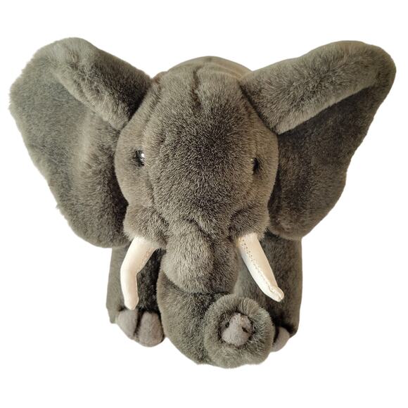 Jungle Joe’s Safari Friends Kate the Elephant Plush Gray 12” Stuffed Animal Toy - Picture 2 of 16